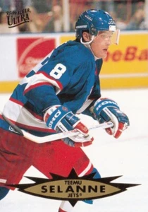 TEEMU SELANNE, WINNIPEG JETS, RARE 1995-96 NHL FLEER ULTRA CARD. - Picture 1 of 1