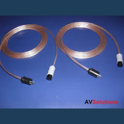 AV SOLUTIONS B&O Lautsprecherkabel 2-Pin DIN P-S Paar SHQuality für Bang & Olufsen CX OFC - 4 M