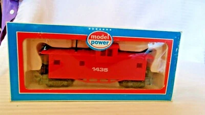 HO Scale Model Power 37' Wide Vision Caboose, Red #1435, BNOS - Image 1 of 3