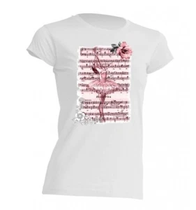 T-SHIRT PENTAGRAMMA NOTE MUSICALI D005 - Foto 1 di 1