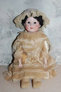 vintage Heubach Koppelsdorf Germany 975-4/0 Doll 18" Jointed, Leather & Bisque - Picture 1 of 17