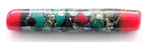 ONE STUNNING LAMPWORK FOCAL BEAD, HAND MADE IN THE UK, LARGE BARREL, 75 X 13 MM - Picture 1 of 2