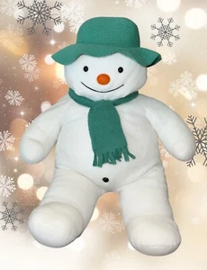 Eden Raymond Briggs The Snowman 1996 Stuffed Plush Doll Green Hat and Scarf  20” - Picture 1 of 10