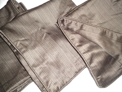 J. QUEEN LEGACY BROWN BRONZE LINES (3) EURO PILLOW SHAMS 26 X 26 - Image 1 of 4
