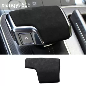 Suede Black Gray Gear Shift Knob Trim For Audi A6 A7 Q8 S8 SQ8 RS6 RS7 2019-2022 - Bild 1 von 10