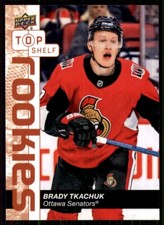 2019-20 Upper Deck National Convention Top Shelf Rookies Brady Tkachuk Ottawa