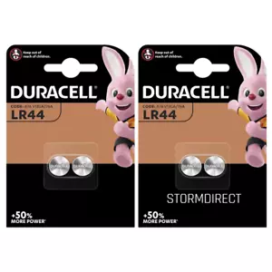 Duracell LR44 AG13 A76 V13GA Button Cell Batteries x 4 expiry 2029 - Picture 1 of 1