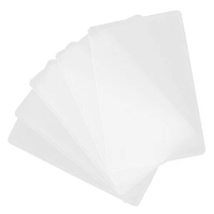 5 Pezzi Custodia Protettiva Maniche per Biglietti da Visita Rigida Porta Badge ID Plastica - Foto 1 di 12
