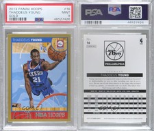 2013-14 NBA Hoops Gold Thaddeus Young #16 PSA 9 MINT
