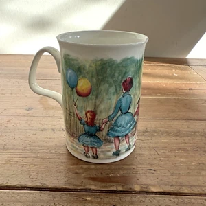 Roy Kirkham Vintage Fine Bone China Street Vendors Mug Made in England 1991 - Picture 1 of 24