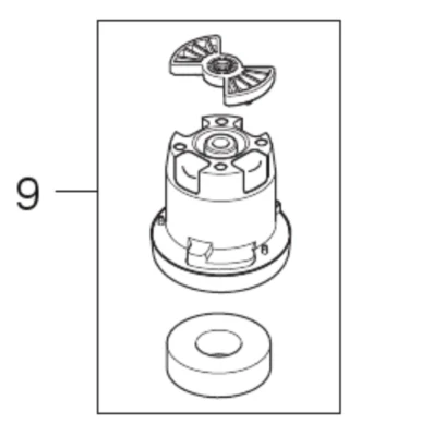 NILFISK GMBH Nilfisk Saugmotor Saugturbine Lüftereinheit 800 W VP300 Eco Hepa Basic EU1 EU2