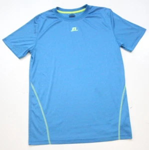 Russell Athletic Blue Graphic Kids Polyester Gym Tee T-Shirt Top XL 18-20 J30 - Picture 1 of 5
