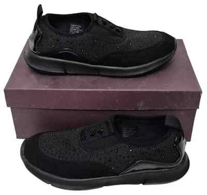 Zapatillas deportivas CARVELA COMFORT Chrissy negras de tela plana para dama - Imagen 1 de 9
