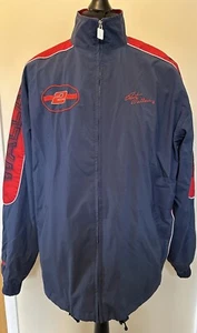 Vintage Rusty Wallace #2 Chase Authentics Nascar Jacket Windbreaker Large L Blue - Picture 1 of 22