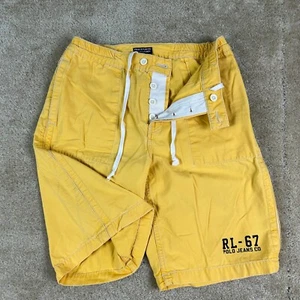 Ralph Lauren Polo Jeans Co Shorts Mens Small Long Board Twill Rl 67 Vintage Y2K - Picture 1 of 12