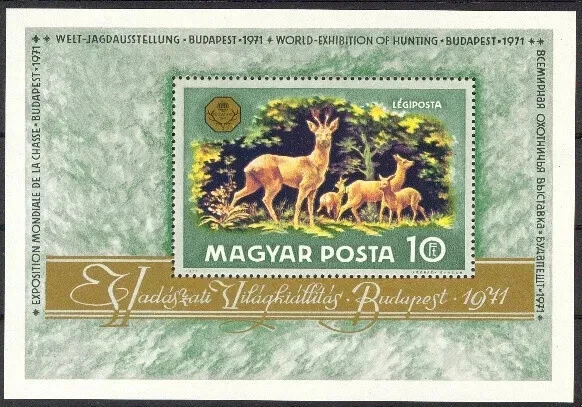 HUNGARY - 1971. World Hunting Exhibition S/S - MNH - Image 1 of 1