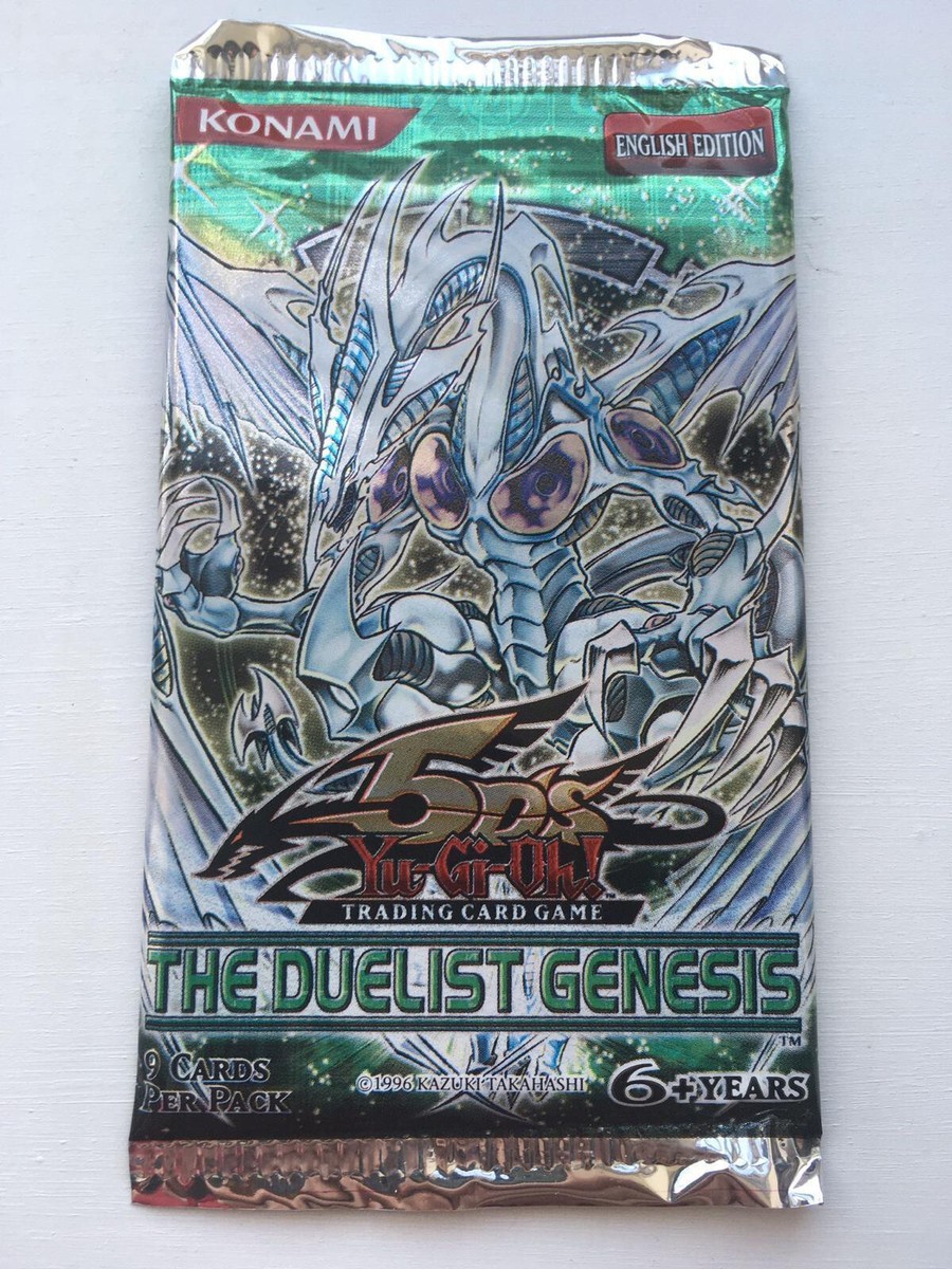 The Duelist Genesis Sealed Yu-Gi-Oh! Booster Packs in The Duelist Genesis Sealed Yu-Gi-Oh! Booster Packs in