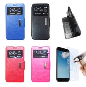 Funda Xiaomi Redmi Note 8 Pro (4G) Tapa Libro Iman Ventana + Protector Pantalla - Imagen 1 de 5