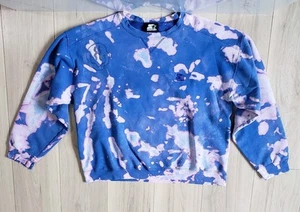 VTG Starter Crewneck Sweatshirt XL TieDye Purple Blue 90s USA Made Rare Pullover - Picture 1 of 5