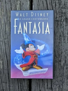 Walt Disney French Fantasia VHS Videotape Video Tape Movie Mickey Mouse Sorcerer - Picture 1 of 6