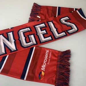 MLB Los Angeles California ANGELS Scarf Microsemi Power Matters Red Blue White - Picture 1 of 5