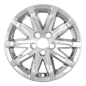 New Set of 4 17" Chrome Wheel Skins for 2014-2015 Cadillac CTS 17" Alloy Wheels - Picture 1 of 1