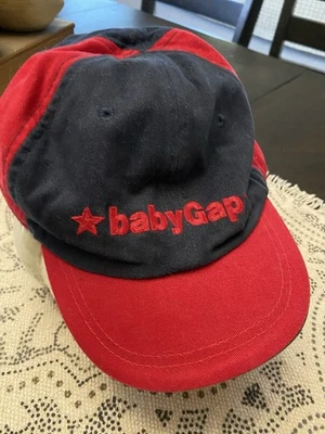 Gorra de béisbol vintage Baby Gap para niños pequeños 100 % algodón rojo marino 5 años 5XL Foto 1 de 3