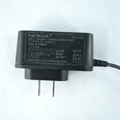 Cargador Micro-USB de Alta Eficiencia OEM Nokia AC-10U de Nuestra Casa Gran Forma Foto 1 de 4