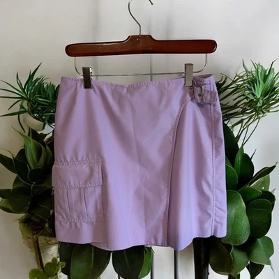 IZOD Mujer Skort X-Tra Seco Lila Púrpura Mini Carga Hebilla Acento Talla 6 Foto 1 de 4