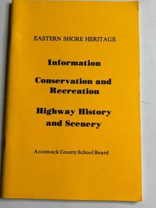 Eastern Shore Heritage Accomack County School Board VA Publications 1970s Vtg - Imagen 1 de 2