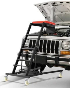 VEVOR Automotive Topside Creeper Adjustable 48"-76" 400LBS Engine Movable Ladder - Imagen 1 de 12
