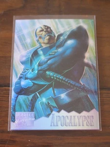 1995 MARVEL MASTERPIECES HOLOFLASH 1 APOCALYPSE TRADING CARD CHASE INSERT RARE - Bild 1 von 2