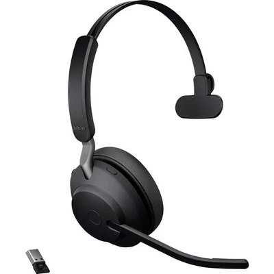 Jabra Evolve2 65 monaural  On Ear Headset Bluetooth® Mono Schwarz  Lautstärke... - Bild 1 von 4