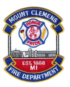 Mount Clemens (Macomb Co.) MI Michigan Fire Dept. patch - NUOVO! BOXER AL CENTRO - Foto 1 di 1