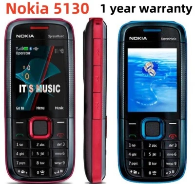 Unlocked Original Nokia 5130 XpressMusic Quadband Bluetooth 2MP Mobile Bar Phone - Image 1 of 4