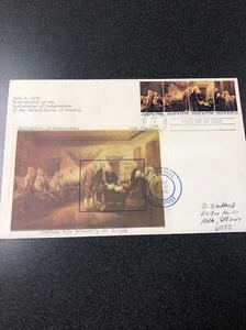 US FDC 1691-1694 Bicentennial Of The Declaration Independence & $1 OK Local Post - Picture 1 of 4