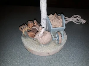 Marjolein Bastin LAMP Wheelbarrow, Bunny, Squirrel, Pots & Birds - Picture 1 of 9
