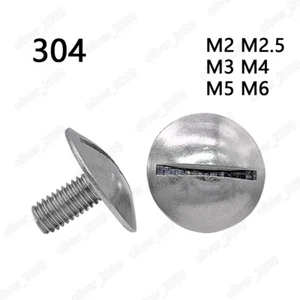 Tornillos de cabeza de queso con ranura de acero inoxidable 304 M2.5 M3 M4 M5 M6 - Imagen 1 de 6