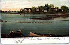 VINTAGE POSTCARD THE FERRY TO INDIAN ISLAND AT OLDTOWN MAINE PRINTED GERMANY