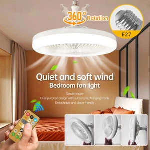 E27 Socket Ceiling Lights With Fan Dimmable LED Light Cooling Fan Lamp AU STOCK - Picture 1 of 14
