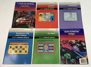 Software de computadora TI Texas Instruments años 80 juegos de arcade manuales folletos solamente - Imagen 1 de 10