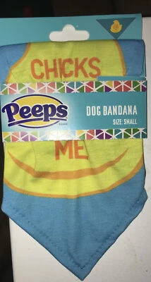 PEQUEÑA S Peeps CHICKS DIG ME Bandana para Perro Bandana Talla Nueva PASCUA Foto 1 de 3