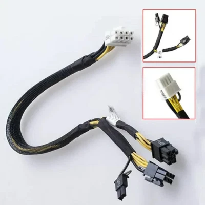 GPU Power Adapter Splitter Cable For Dell PowerEdge R720 R730 R7910 N08NH 9H6FV - Image 1 of 4