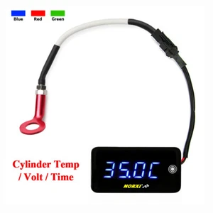 koso Motometer 3 in 1 Motortemperatur Volt Zeit LED Anzeige Norxi Automatik - Bild 1 von 18