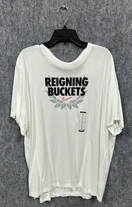 SIZE 3XL NIKE DRI FIT BASKETBALL T-SHIRT REIGNING BUCKETS MENS DJ3721 100 - Picture 1 of 3