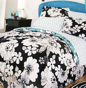 QUEEN - ID Colors - Floral - BEDSKIRT, SHEETS & REVERSIBLE SHAM & COMFORTER SET - Picture 1 of 1