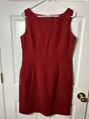 Funda para mujer Anne Klein 12P granate forrada sin mangas Foto 1 de 3