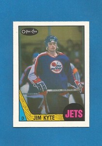 Jim Kyte RC 1987-88 O-PEE-CHEE OPC Hockey #226 (NM+) Winnipeg Jets