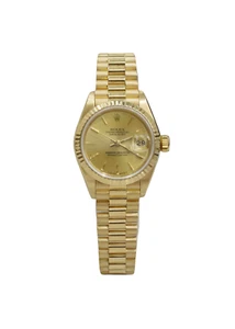 Rolex Day Date 26MM Champagne Dial 18 Karat Yellow Gold Watch Ref # 69178 - Picture 1 of 6