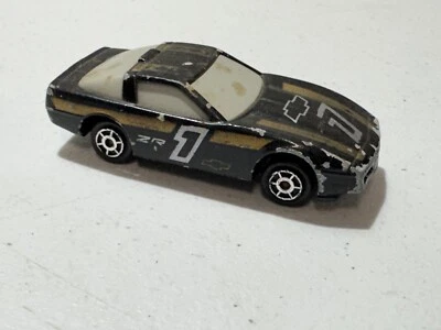 MAJORETTE SONIC FLASHERS CHEVY CORVETTE ZR-1 BLACK GOLD UNTESTED VINTAGE - Image 1 of 3
